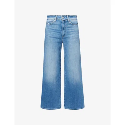 Paige Womens  Anessa Wide-leg Denim Jeans In Blue