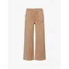 Paige Womens  Anessa Cropped Wide-leg Denim Jeans