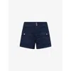Paige Womens Olivia Patch-pocket Stretch-cotton Cargo Short Vintage Navy Seascape In Vintage Navy Seascape