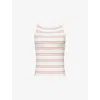 Paige Yuelia Tank In White/petunia