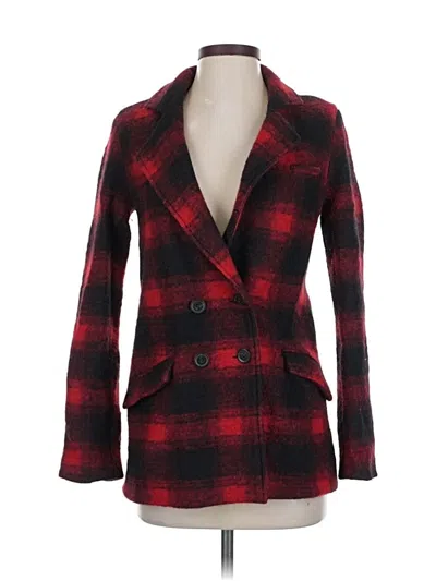 Pre-owned Paige Wool Blazer Jacket In Red