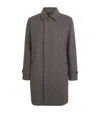 Paige Wool-blend Herringbone Brunetti Overcoat In Gray