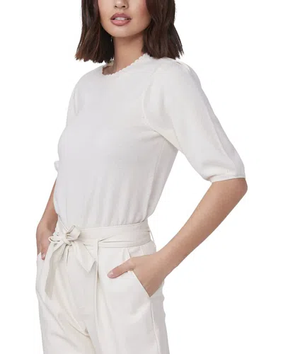 Paige Wool-blend Hyacinth Sweater In White