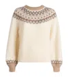 Paige Womens Ivory Multi Misha Fair Isle Knitted Jumper In Neutral
