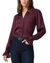 Paige Yessica Blouse In Black Cherry