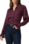 Paige Yessica Blouse In Black Cherry