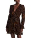 Paige Ysabel Wrap Dress In Landslide Multi Velvet In Landlside Multi