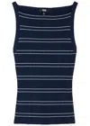 Paige Yuelia Striped Ribbed Jersey Tank