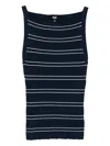 Paige Stripe Yuelia Tank Top In Blue
