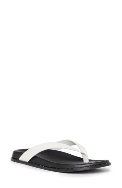 Paige Zadie Flip Flop In White