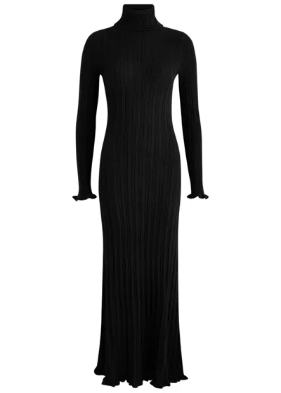 Paige Zephyr Cashmere Maxi Jumper Dress In Black