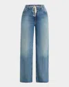Paige Zoey Wide-leg Jeans With Tie In Jazz Club