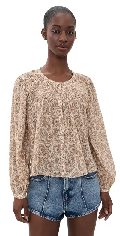 Paige Zoia Top Bone Multi