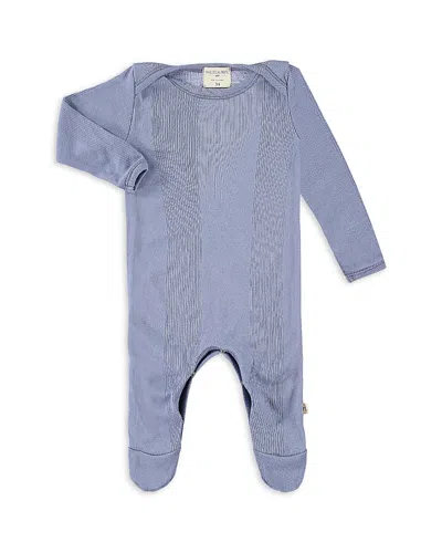 Paigelauren Boys' Variegated Rib Footie - Baby In Blue