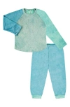 Paigelauren Babies'  French Terry Raglan Top & Pants Set In Green