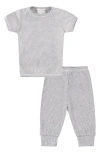 PAIGELAUREN PAIGELAUREN ORGANIC COTTON RIB T-SHIRT & SWEATPANTS SET