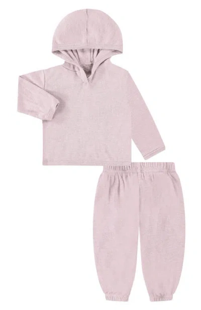 Paigelauren Babies'  Overdye Hoodie & Pants Set In Purple
