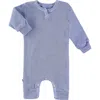 Paigelauren Thermal Romper In Light Blue