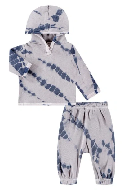 Paigelauren Babies'  Tie Dye Hoodie & Sweatpants Set In Grey
