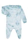 Paigelauren Babies'  Tie Dye Organic Cotton & Modal Footie Pajamas In Blue