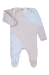 Paigelauren Tie Dye Organic Cotton & Modal Footie Pajamas In Pink