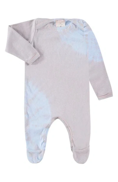 Paigelauren Babies'  Tie Dye Organic Cotton & Modal Footie Pajamas In Pink
