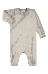 Paigelauren Babies'  Tie Dye Organic Cotton & Modal Romper In Brown