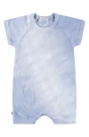 Paigelauren Tie Dye Organic Cotton & Modal Romper In Blue