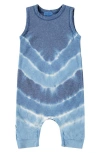 Paigelauren Babies'  Tie Dye Tank Romper In Blue