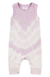 Paigelauren Tie Dye Tank Romper In Purple