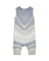 Paigelauren Unisex 2x1 Tie Dye Overall - Baby In Gray