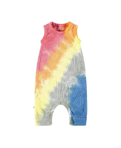 Paigelauren Unisex 2x1 Tie Dye Overall - Baby In Multi