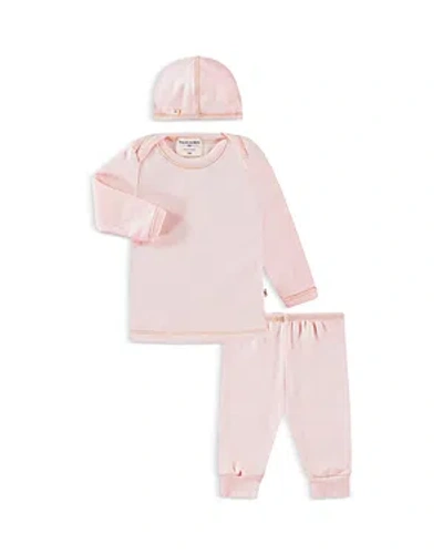 Paigelauren Unisex Long Sleeve Lap Tee, Leggings & Cap Set - Little Kid In Pink