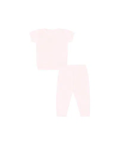 Paigelauren Unisex Rib Loungewear Set - Baby, Little Kid In Pink