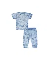 Paigelauren Unisex Rib Loungewear Set In Tie Dye - Baby In Multi