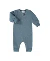 Paigelauren Unisex Rib Onesie In Gray