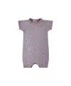 Paigelauren Unisex Rib Onesie In Tie Dye In Purple