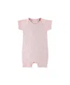 Paigelauren Unisex Rib Onesie In Tie Dye In Pink