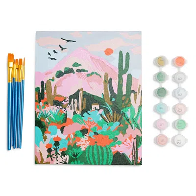 Paint Anywhere Cactus Mini Paint By Numbers Kit In Multi
