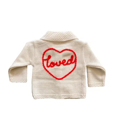 Paint My Dreams Embroidered Loved Cardigan (0-12 Months) In Multi