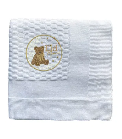 Paint My Dreams X Harrods Eid Mubarak Teddy Bear Blanket In White
