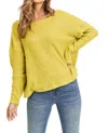 Painted Threads Alexia Pullover Open-back Sweater In Mustard In Yellow