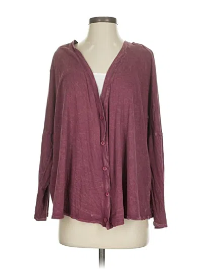 Pre-owned Painted Threads Blazer Jacket In Burgundy