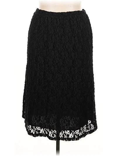 Pre-owned Painted Threads Formal Skirt In Black