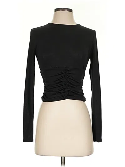 Pre-owned Painted Threads Long Sleeve Top Black Turtleneck Tops