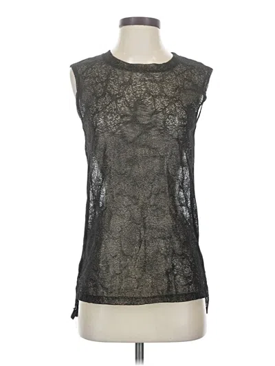 Pre-owned Painted Threads Sleeveless Blouse In Black