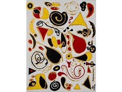 Pre-owned Paintings Grounding Calder In White