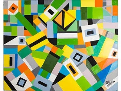 Pre-owned Paintings Lemon Lime Ricky Retro In Multi