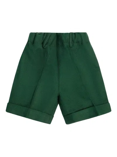Paio Crippa Babies' Cuffed Shorts In Black