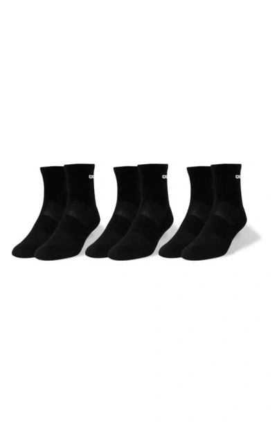 Pair Of Thieves 3-pack Blackout Whiteout Ankle Socks In Black/white